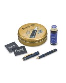 Kaweco PISTON SPORT AL Navy/Gold with bottle ink