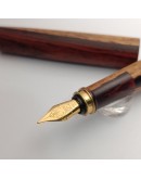 2. SIMEICHU木製鋼筆 小葉紅檀帶白皮 Schmidt F尖 (現貨)