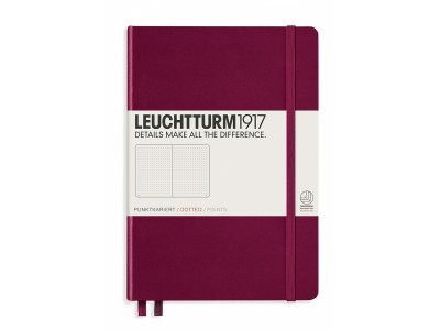 Leuchtturm1917 Port Red 精裝(A5)港口紅筆記簿, dotted
