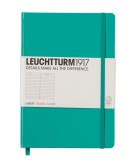 Leuchttrum1917 A5 -Emerald, Medium, ruled 344790 notebook in emerald 精裝筆記簿