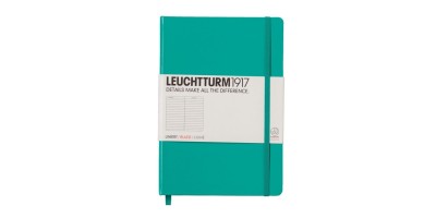 Leuchttrum1917 A5 -Emerald, Medium, ruled 344790 notebook in emerald 精裝筆記簿