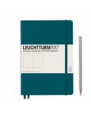 Leuchtturm1917 (A5) Pacific Green, Medium, 間條 ruled 精裝真皮筆記簿