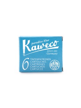 Kaweco Ink Cartridges 6-Pack Paradise Blue
