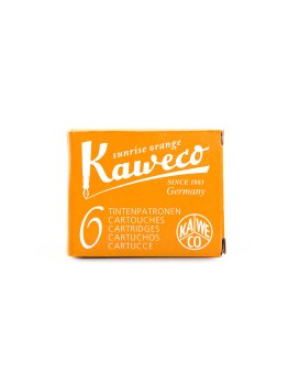 Kaweco Ink Cartridges 6-Pack Sunrise Orange