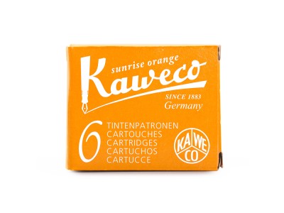 Kaweco Ink Cartridges 6-Pack Sunrise Orange