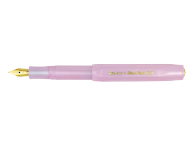 德國KAWECO x Hello Kitty 珍珠粉透明鋼筆 金尖 F